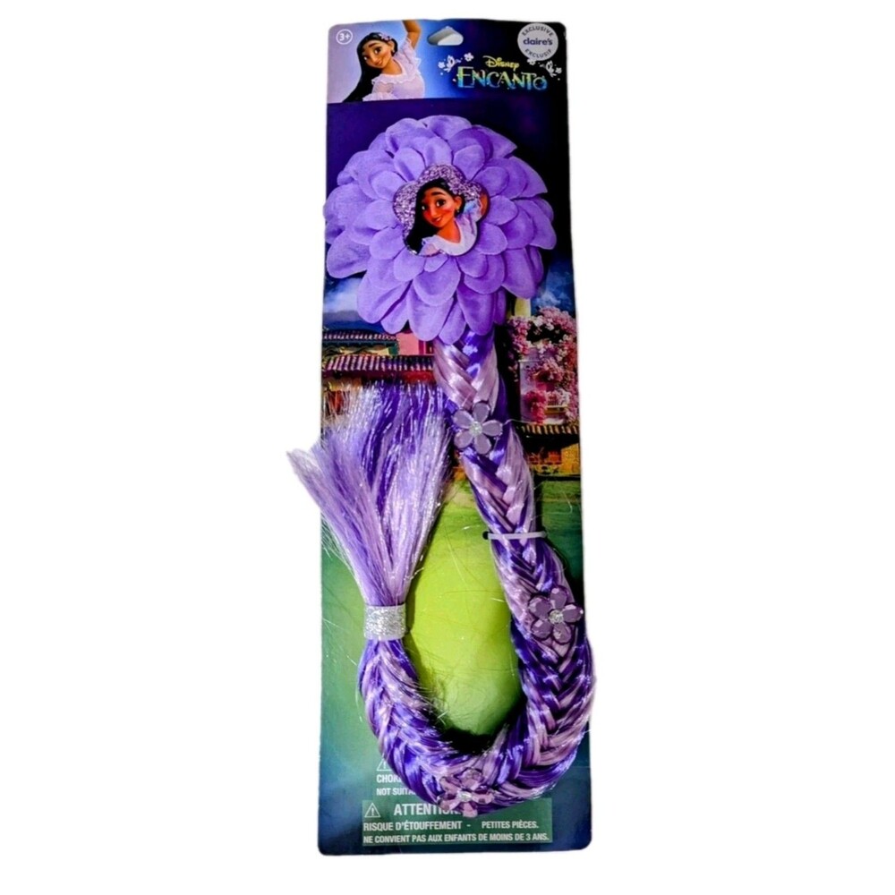 Set of 20 Disney Encanto Isabela Purple Ombre Flower Braid‎ Hair Clip Extension